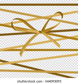 Ribbon, icons. Vector illustration