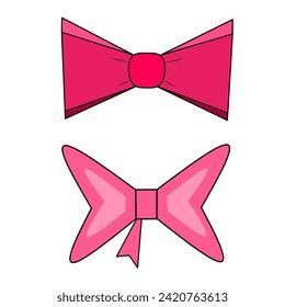 ribbon illustration on a white background