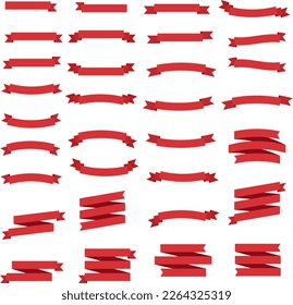Ribbon Illustration Set : Vector