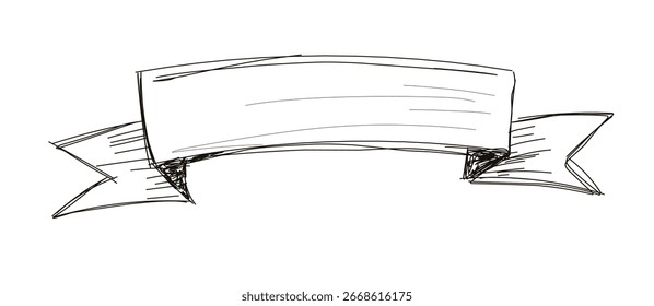 desenho de esboço da ilustração da faixa de opções design