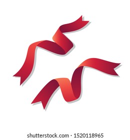 Ribbon Illustration Template Design Vector