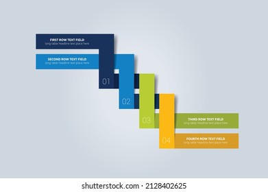 Ribbon infographic. Scheme, diagram. Vector.