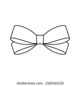 Ribbon isolated on white background. Vector illustration