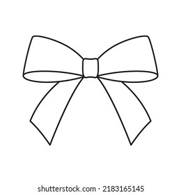 Ribbon isolated on white background. Vector illustration