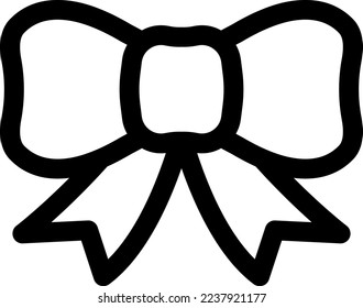 A ribbon isolated vector icon.