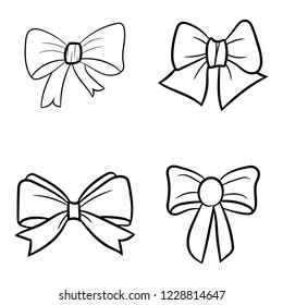 Ribbon with knot to decorate gifts.