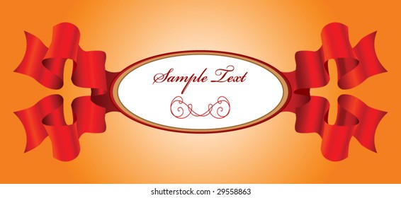 ribbon with label