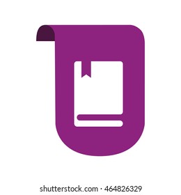 ribbon label banner icon. Isolated and flat illustration. Vector graphic