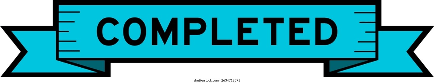Banner do rótulo da faixa de opções com a palavra preenchida em azul no plano de fundo branco