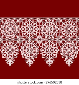 Ribbon Lace Seamless Pattern