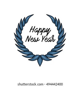 Ribbon Laurel Wreath Vector