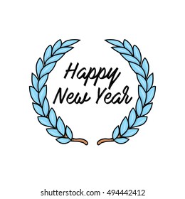 Ribbon Laurel Wreath Vector