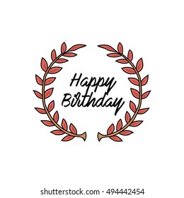 Ribbon Laurel Wreath Vector