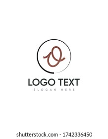 Ribbon letter type O logo template, Vector logo for business and company identity 