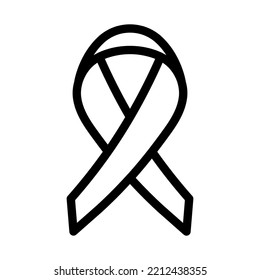 ribbon line icon illustration vector graphic