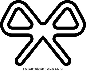 Vector de ilustración de icono de línea de cinta