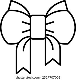 Ribbon Line vector Icon Design
