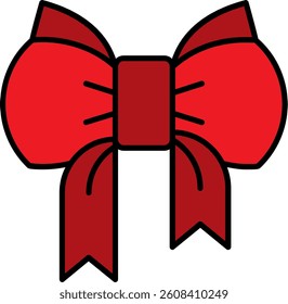 Ribbon Line vector Icon Design
