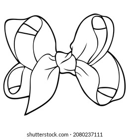 ribbon line vector illustration,isolated on white background,top view