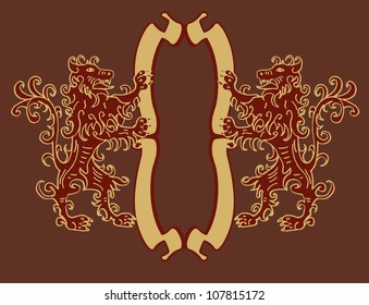 ribbon and lion