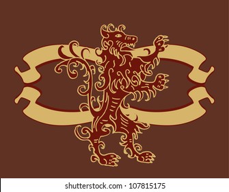 ribbon and lion