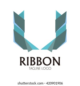 Ribbon logo for celebration event