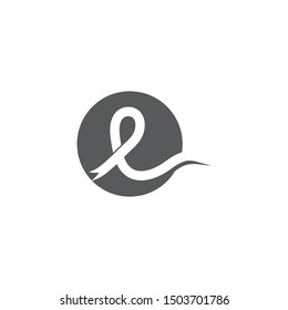 Ribbon logo flat design vector template