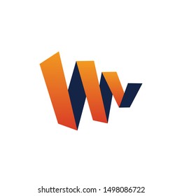 ribbon logo icon vector illustration