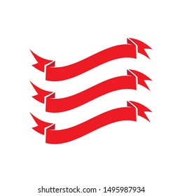 ribbon logo symbol and icon template