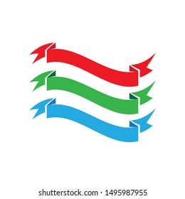 ribbon logo symbol and icon template
