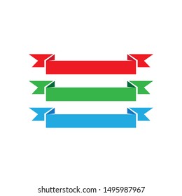 ribbon logo symbol and icon template