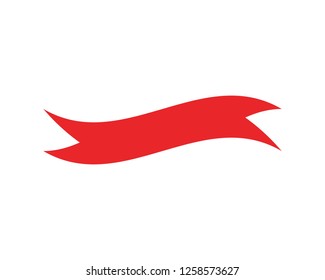 Ribbon logo template vector icon design