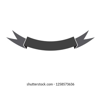 Ribbon logo template vector icon design