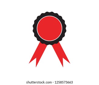 Ribbon logo template vector icon design