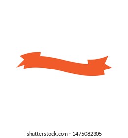 Ribbon logo template vector icon design