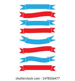 Ribbon logo template vector icon design