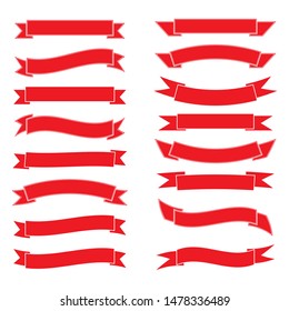 Ribbon logo template vector icon design