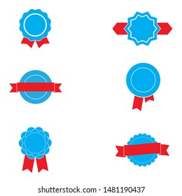 Ribbon logo template vector icon design