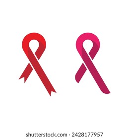 Ribbon logo template vector icon design illustration