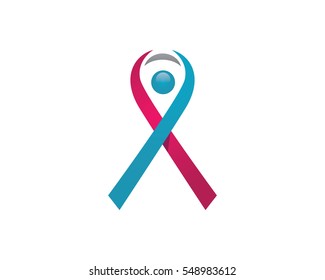 Ribbon logo template vector icon design