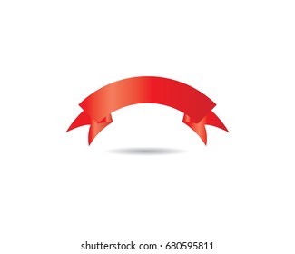 Diseño de icono vectorial de plantilla de logotipo de cinta