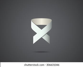 Ribbon logo vector design