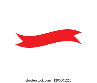 ribbon logo vector icon template