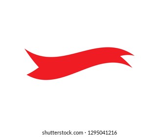 ribbon logo vector icon template