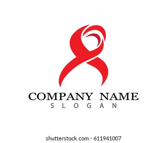 Ribbon logo vector illustration