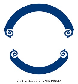 ribbon logo vector. template of frame.