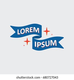 ribbon logo vintage. ribbon banner template. ribbon. ribbon