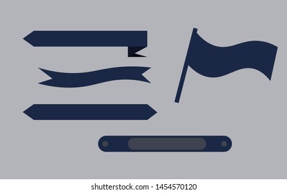 ribbon make your design more decorative. Active. effective. ribbon very usefull for your presentation