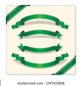 Ribbon material with beautiful gradation