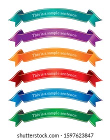 Ribbon material with beautiful gradation